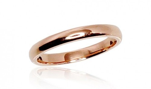 Золотое обручальное кольцо #1100001(Au-R), Красное Золото	585°, Размер: 22, 3.38 гр. image 1