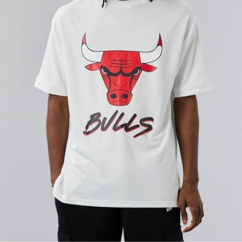 Krekls ar Īsām Piedurknēm NBA SCRIPT MESH New Era WHIFDR 60284736 Balts image 1