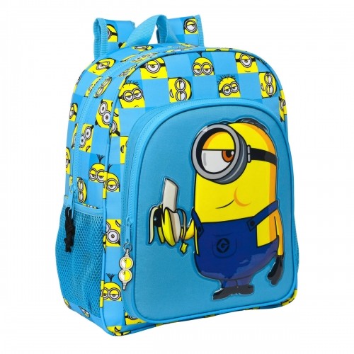 Школьный рюкзак Minions Minionstatic Синий (32 x 38 x 12 cm) image 1