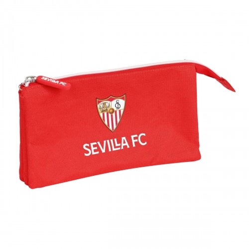 Sevilla FÚtbol Club Trīsvietīgs futrālis Sevilla Fútbol Club Sarkans (22 x 12 x 3 cm) image 1