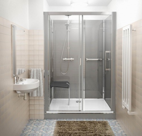 Roth Vinata® Comfort - NISCHE 777 × 1560 White/Clear 1416000369 Pilnībā aprīkota dušas kabīne image 1