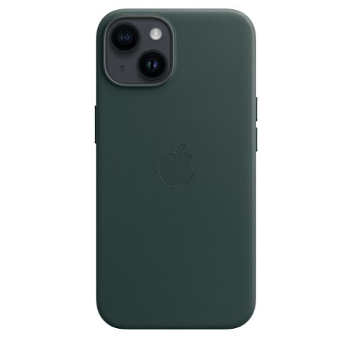 Apple Case iPhone 14 leather Forest green image 1