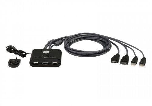 Aten 2-port USB VGA FHD HDMI KVM Switch image 1
