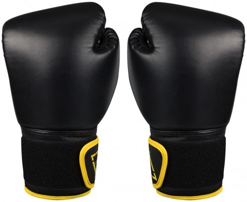 Боксерские перчатки AVENTO 41BM 8oz chernaya PU kozha image 1
