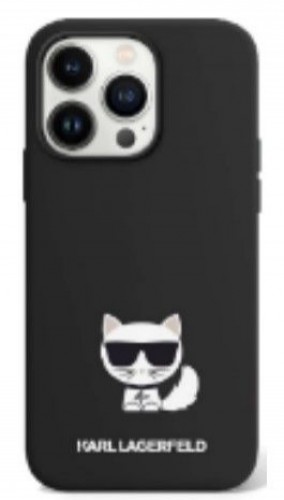 Karl Lagerfeld  
       Apple  
       iPhone 14 Pro Max Liquid Silicone Choupette Case 
     Black image 1