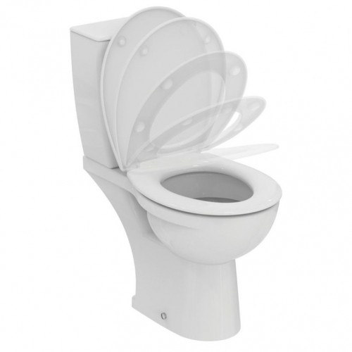 Ideal Standart WC pods EUROVIT IdealStandard, ūdens padeve no apakšas, horizontāls izvāds, 4.5/3l, SoftClose duroplast vāks image 1