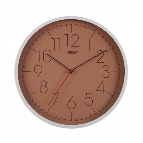 Настенное часы Versa терракот Пластик (4,3 x 30,5 x 30,5 cm) image 1