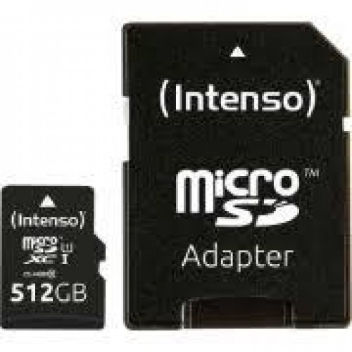 MEMORY MICRO SDXC 512GB UHS-I/W/ADAPTER 3423493 INTENSO image 1