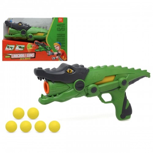 Bigbuy Kids Пистолет, стреляющий мячиками Crocodile image 1
