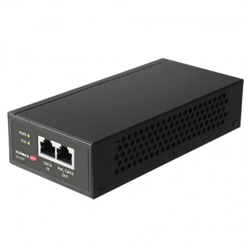 Edimax  
         
       IEEE 802.3bt Gigabit 90W PoE++ Injector GP-103IT  Ethernet LAN (RJ-45) ports 1 x RJ-45 10/100/1000Base-T input ports, 1 x RJ-45 10/100/1000Base-T PoE output ports image 1