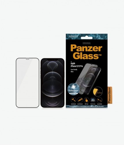 PanzerGlass  
         
       Apple, For iPhone 12 Mini, Glass, Black, Case Friendly, 5.4 " image 1