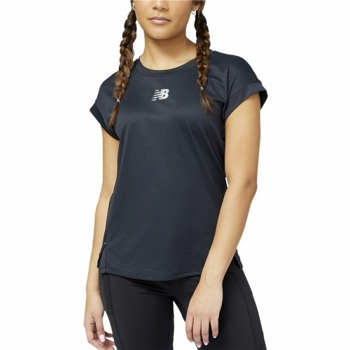 Sieviešu Krekls ar Īsām Piedurknēm New Balance Impact AT N-Vent Melns image 1