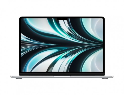 Apple  
         
       MacBook Air Silver, 13.6 ", IPS, 2560 x 1664,  M2, 8 GB, SSD 256 GB,  M2 8-core GPU, Without ODD, macOS, 802.11ax, Bluetooth version 5.0, Keyboard language Swedish, Keyboard backlit, Warranty 12 month(s), Battery warranty 12 month image 1