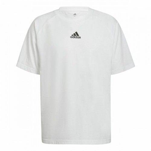 Vīriešu Krekls ar Īsām Piedurknēm Adidas Essentials Brandlove Balts image 1