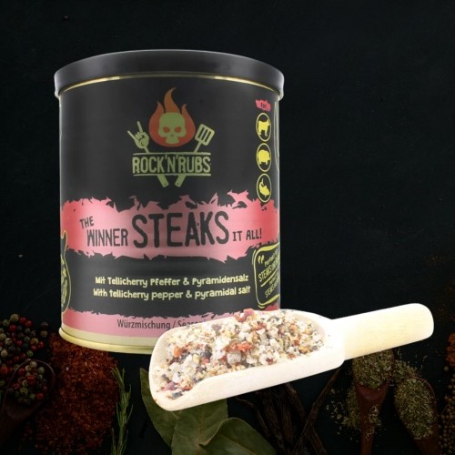 ROCK'N'RUBS Goldline Universalūs prieskoniai "The winner steaks it all", 140 g image 1