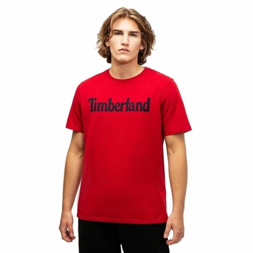 Vīriešu Krekls ar Īsām Piedurknēm Timberland Kennebec Linear Sarkans image 1