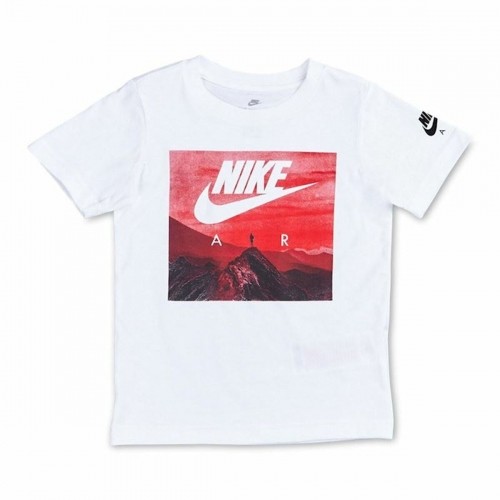 Bērnu Krekls ar Īsām Piedurknēm Nike Air View Balts image 1