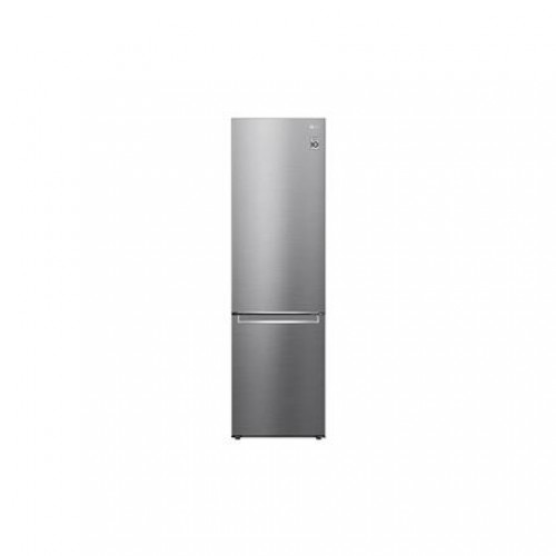 LG Refrigerator GBB72PZVCN1 Energy efficiency class C, Free standing, Combi, Height 203 cm, Fridge net capacity 277 L, Freezer net capacity 107 L, Display, 35 dB, Stainless steel image 1