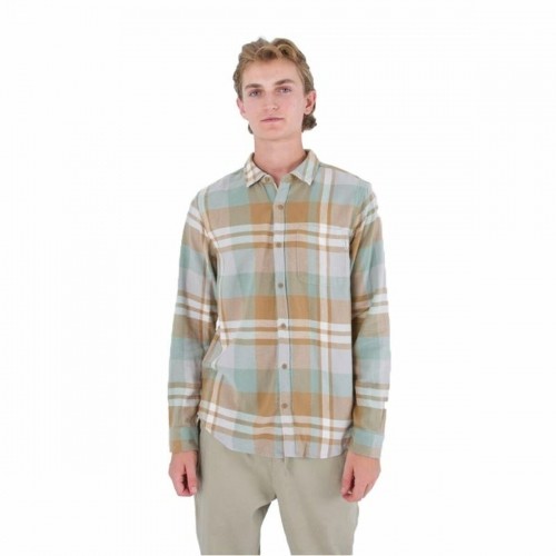 Vīriešu Krekls ar Garām Piedurknēm Hurley Portland Organic Brūns image 1