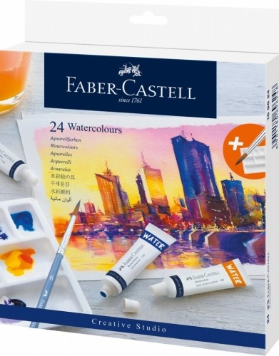 Akvarellvärv Faber-Castell 24 värvi 9ml image 1