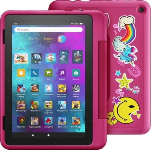 Amazon Fire HD 8 32GB Kids Pro 2022, rainbow universe image 1