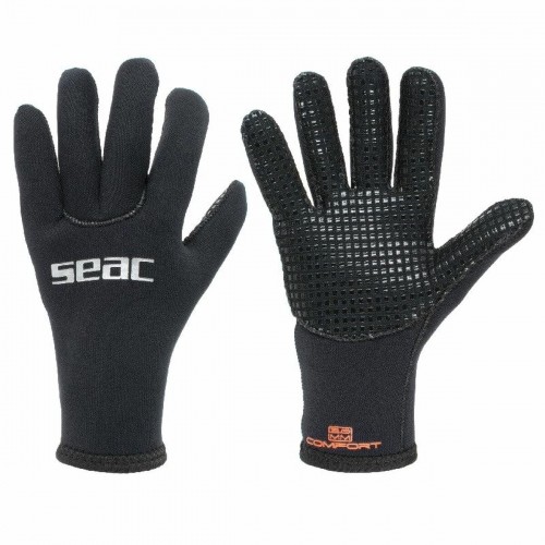 Diving gloves Seac Seac Comfort 3 MM Melns image 1