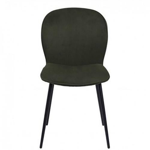 Krēsls EVELYN 43x58.5xH82cm melns/olīvu zaļš image 1