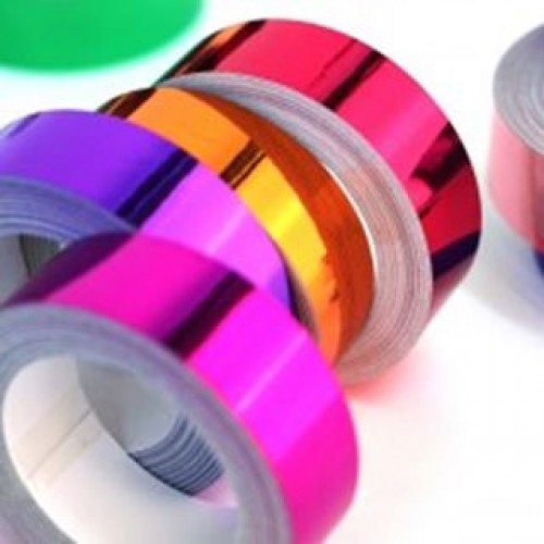 Adhesive tape for rings 11m pink, green, violet AB2920 image 1