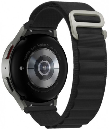 Tech-Protect watch strap Nylon Pro Samsung Galaxy Watch 4/5/5 Pro, black image 1