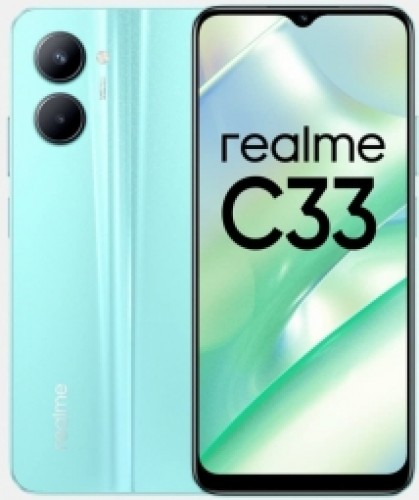 Viedtālrunis Realme C33 64GB Aqua Blue image 1