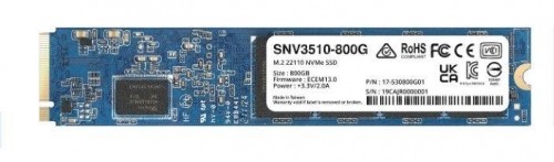Synology Inc. SSD|SYNOLOGY|800GB|M.2|PCIE|NVMe|Write speed 1000 MBytes/sec|Read speed 3100 MBytes/sec|TBW 1.022 TB|MTBF 1800000 hours|SNV3510-800G image 1