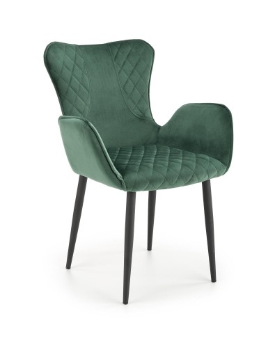 Halmar K427 chair color: dark green image 1