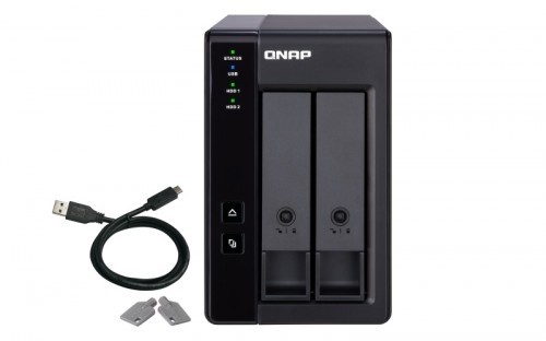 Qnap TR-002 2bay 3,5inch external enclosure RAID image 1