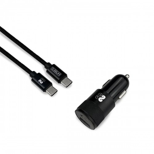 Универсальное USB-зарядное для авто + USB-кабель C Subblim image 1