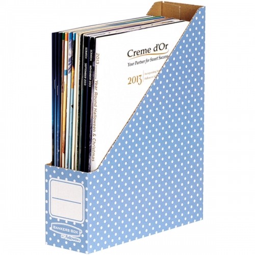 Полка для журналов Fellowes 4482101 Синий A4 Переработанный картон 10 штук (7,8 x 31,1 x 25,8 cm) image 1