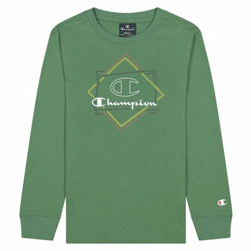 Bērnu Garpiedurkņu T-krekls Champion Athletic Crewneck  Zaļš image 1