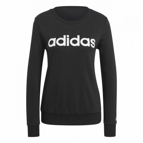 Sieviešu Sporta Krekls bez Kapuča Adidas Essentials Logo Melns image 1