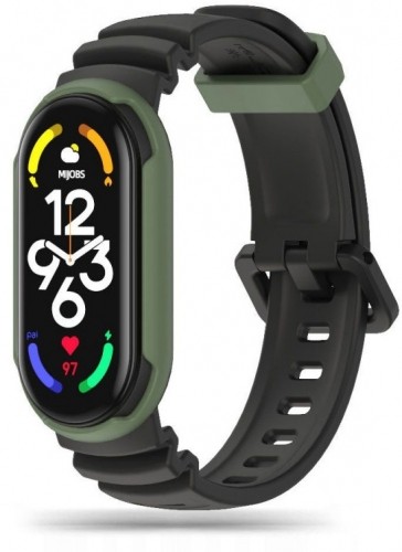 Tech-Protect watch strap IconBand Hybrid Xiaomi Mi Band 7, black/green image 1