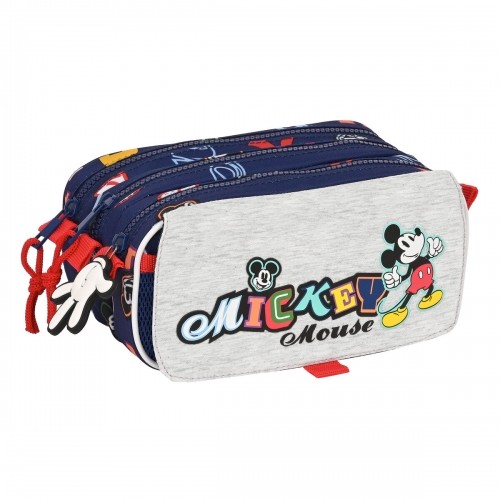 Trīsvietīgs futrālis Mickey Mouse Clubhouse Only one Tumši Zils (21,5 x 10 x 8 cm) image 1