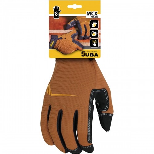 Рабочие перчатки JUBA Mecanix Сенсорная панель Искусственная кожа Коричневый Spandex image 1
