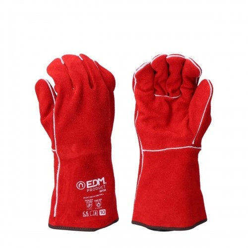 Рабочие перчатки EDM сварщики Красный Хлопок Замшевая кожа Kevlar image 1