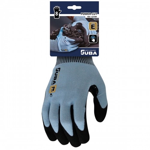 Рабочие перчатки JUBA K-Rock Чёрный Синий Сенсорная панель волокно нитрил image 1