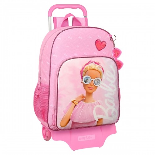 Skolas mugursoma ar riteņiem Barbie Girl Rozā (33 x 42 x 14 cm) image 1