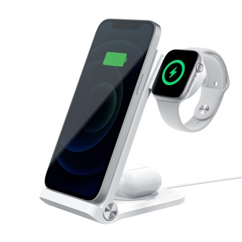 Nillkin PowerTrio 3in1 Wireless Charger for Apple Watch White (MFI) image 1