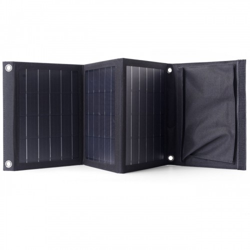 Choetech foldable travel solar solar charger 22W solar panel 2x USB 5V | 2.4A | 2.1A solar panel (82 x 24 cm) black (SC005) image 1