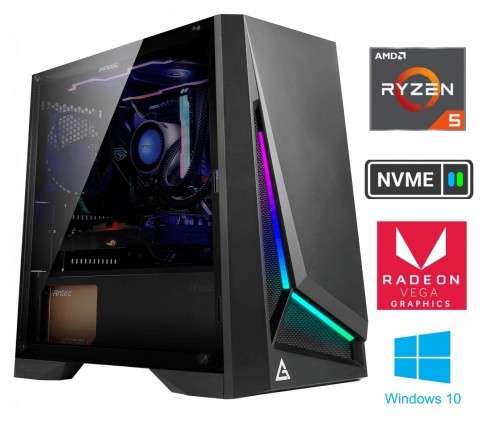 Mdata Gamer Ryzen 5 4600G 8GB 256GB SSD NVME 1TB HDD Radeon Vega 7 Windows 10 image 1