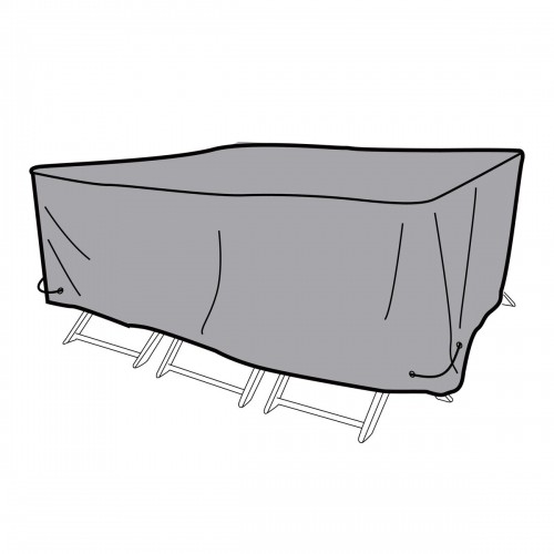 Aizsardzības Futlāris DKD Home Decor Galds Melns Alumīnijs Tumši pelēks (240 x 130 x 60 cm) image 1