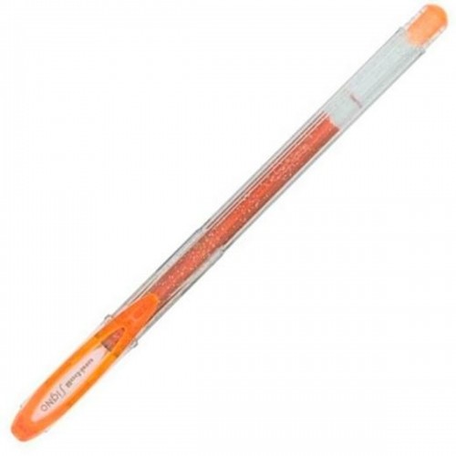 Liquid ink ballpoint pen Uni-Ball Sparkling UM-120SP Оранжевый 12 штук image 1