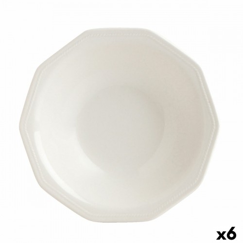 Dziļais šķīvis Churchill Artic Keramika Balts фаянс (6 gb.) (ø 21,5 cm) image 1