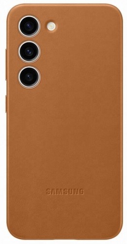 EF-VS911LAE Samsung Leather Cover for Galaxy S23 Camel image 1